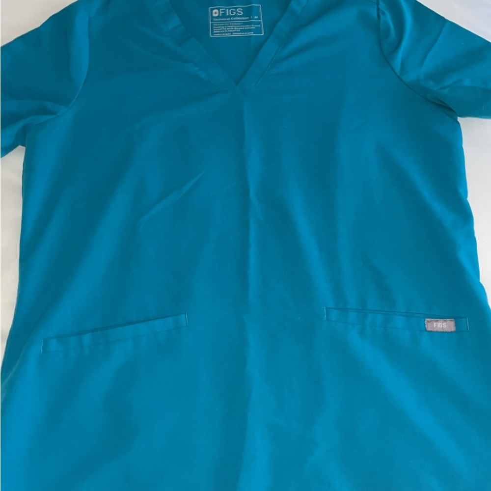 Figs Set Aqua Blue Scrub